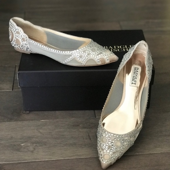 Badgley Mischka Shoes - Worn Once for a Wedding - Badgley Mischka Flats